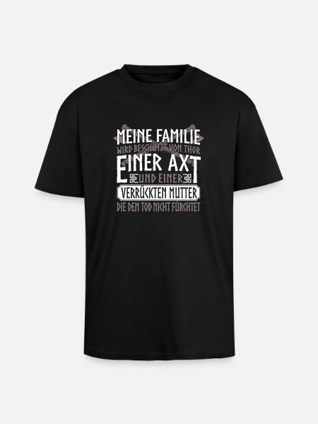 Wikinger - Thor - Oversized Heavyweight Unisex T-Shirt - Schwarz