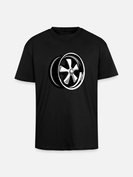 Fuchsfelge - Oversized Heavyweight Unisex T-Shirt - Schwarz