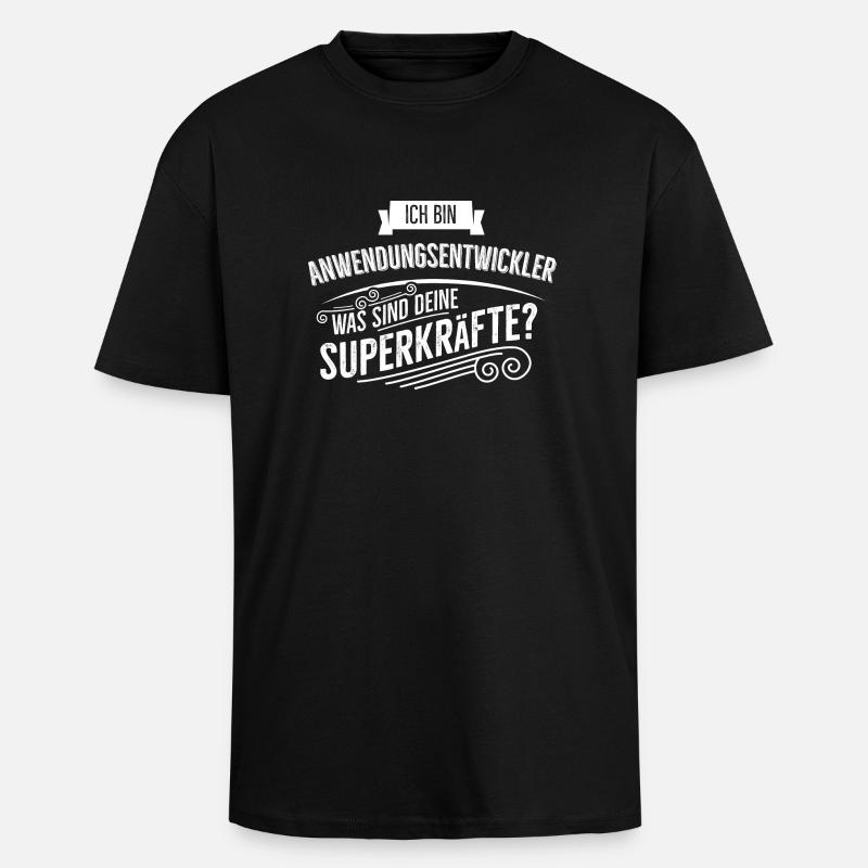 Anwendungsentwickler - Oversized Heavyweight Unisex T-Shirt - Schwarz
