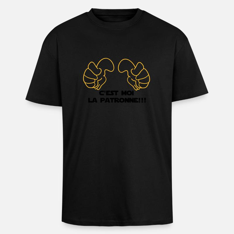 C'EST MOI La PATRONne - T-shirt unisexe oversize épais - noir