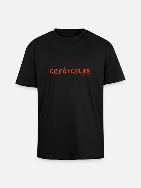 café/calva - T-shirt unisexe oversize épais - noir
