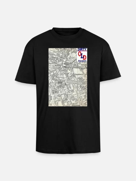 St Coronation - T-shirt unisexe oversize épais - noir