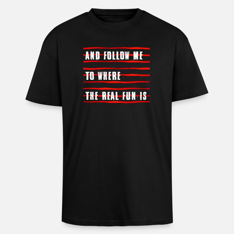 -D- - Oversized Heavyweight Unisex T-Shirt - Schwarz