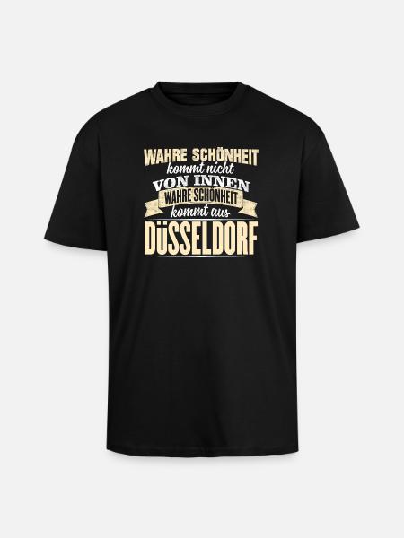 DÜSSELDORF - Schönheit - Oversized Heavyweight Unisex T-Shirt - Schwarz