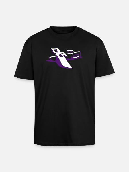 knivesgrey - Oversized Heavyweight Unisex T-Shirt - Schwarz