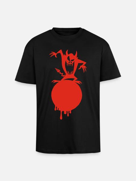 Il mostro sul pianeta rosso - T-shirt unisex oversize pesante - nero