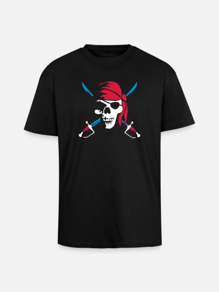 pirate_saber_022011_c_3c - Unisex Oversized Heavyweight T-shirt - black