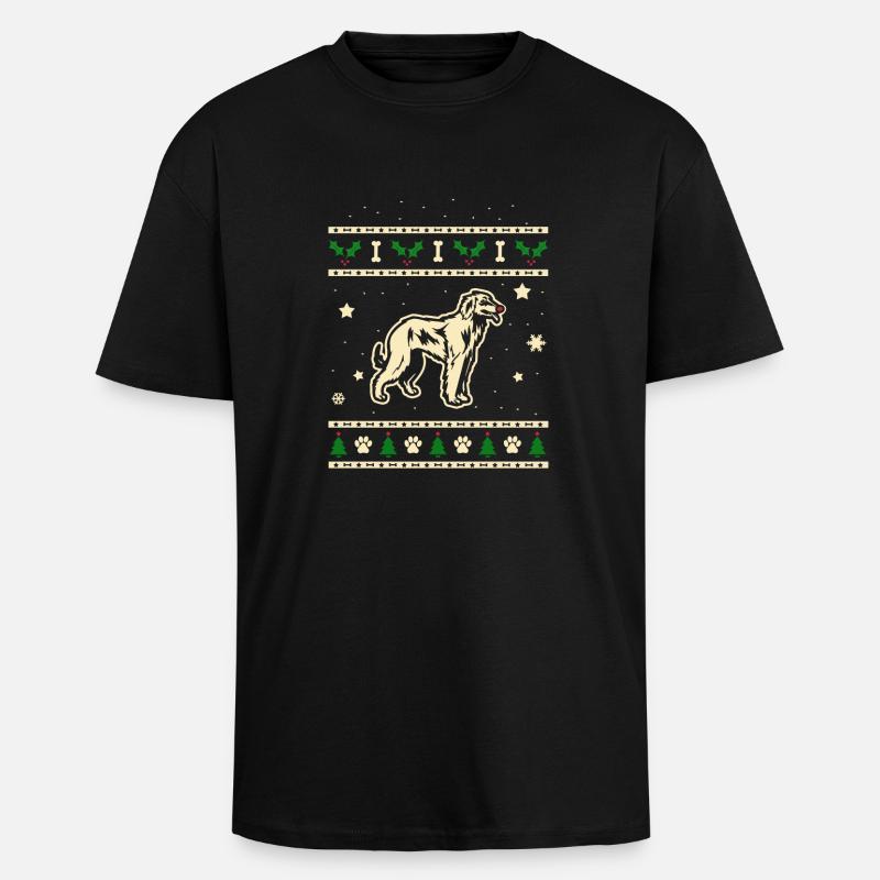 Taigan Cadeau de Noël - T-shirt unisexe oversize épais - noir