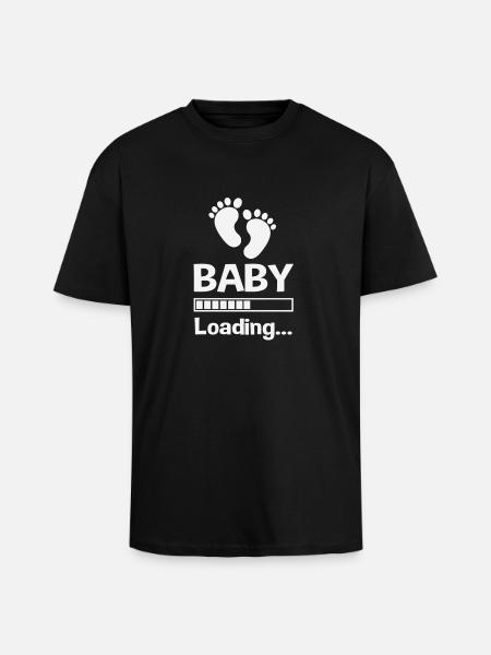 Baby loading - Unisex Oversized Heavyweight T-shirt - black