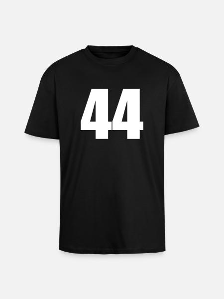 44 - T-shirt unisexe oversize épais - noir