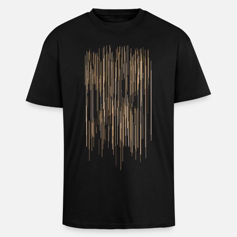 Stripe Pattern / Background - Unisex Oversized Heavyweight T-shirt - black