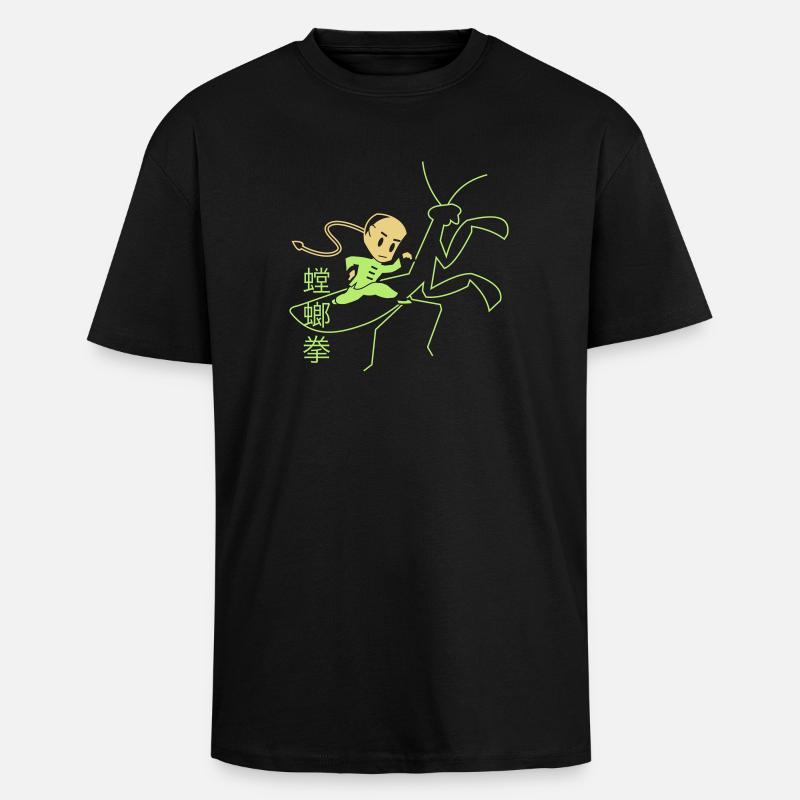 Mantisstyle - Oversized Heavyweight Unisex T-Shirt - Schwarz