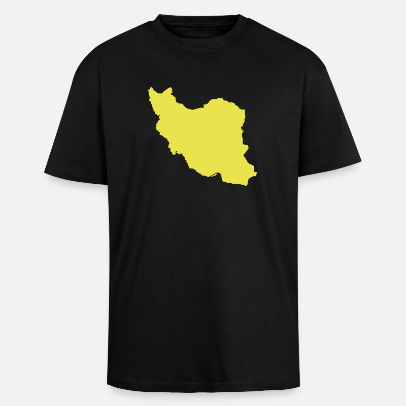 Iran - Oversized Heavyweight Unisex T-Shirt - Schwarz
