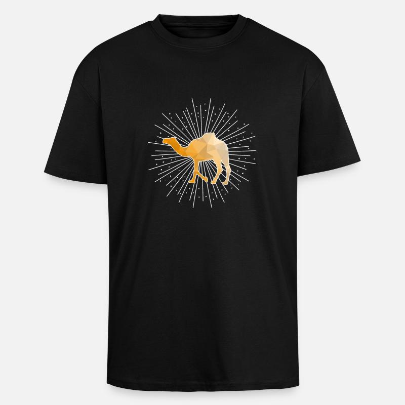 Camel dromedary - Unisex Oversized Heavyweight T-shirt - black