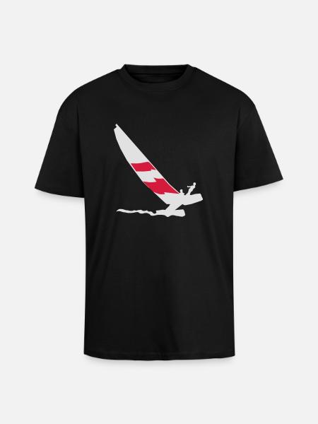 Katamaran - Oversized Heavyweight Unisex T-Shirt - Schwarz