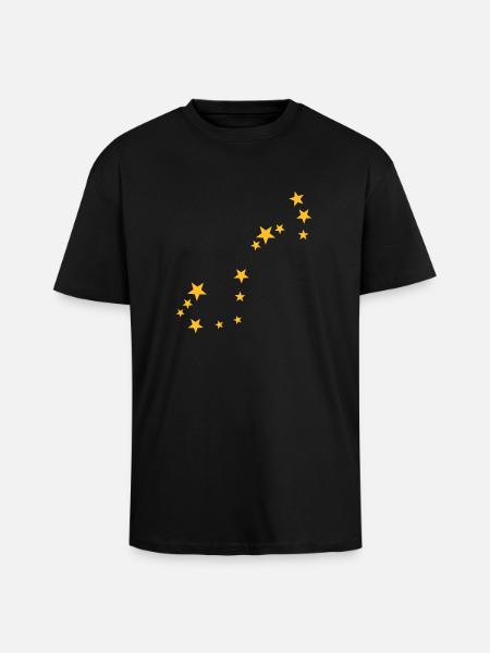Skorpion Sternbild - Oversized Heavyweight Unisex T-Shirt - Schwarz