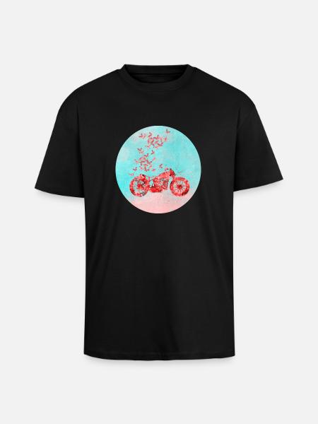 Adventure - Oversized Heavyweight Unisex T-Shirt - Schwarz