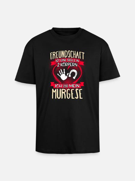 MURGESE - 3 - Oversized Heavyweight Unisex T-Shirt - Schwarz