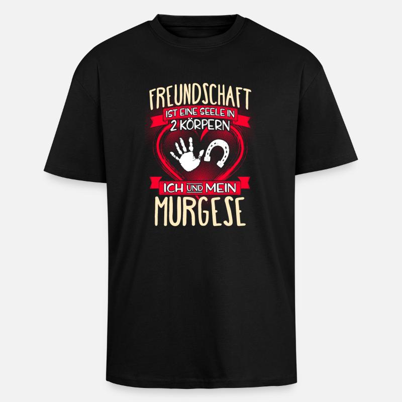 MURGESE - 3 - Oversized Heavyweight Unisex T-Shirt - Schwarz