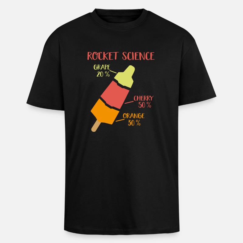 rocket science - Unisex Oversized Heavyweight T-shirt - black