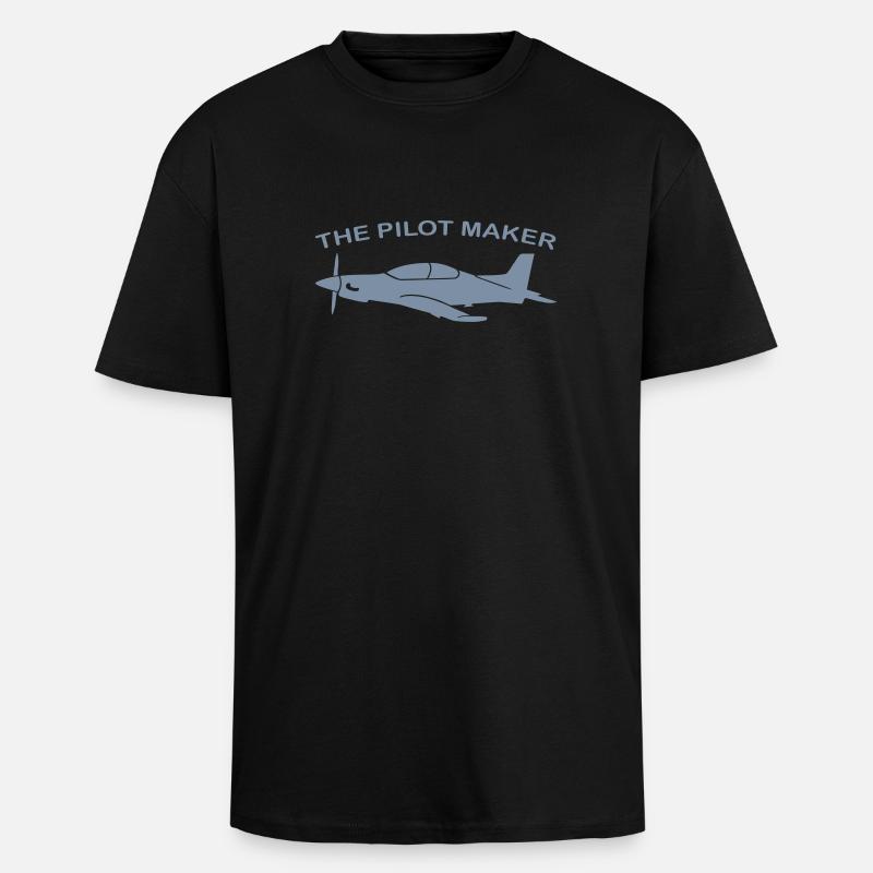 pilatus pc21 - Oversized Heavyweight Unisex T-Shirt - Schwarz