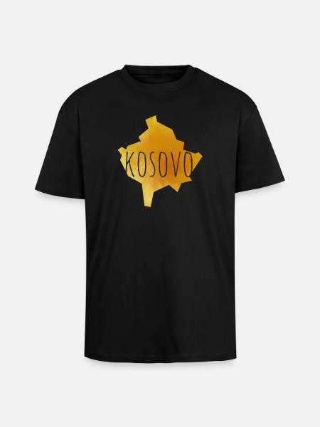 kosovo - Unisex Oversized Heavyweight T-shirt - black