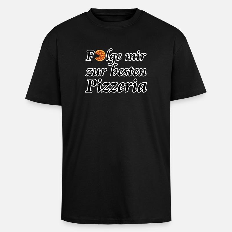 Beste Pizzeria, Pizza, Fun, Geschenk - Oversized Heavyweight Unisex T-Shirt - Schwarz