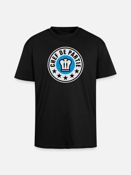 Chef de Partie - Oversized Heavyweight Unisex T-Shirt - Schwarz