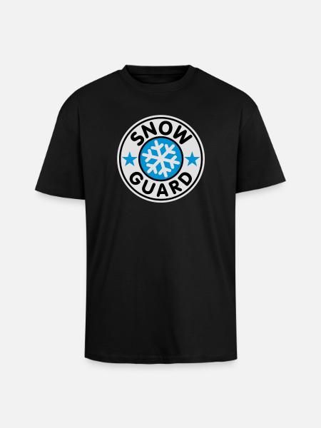 Snow Guard | Schnee Wache - Unisex Oversized Heavyweight T-shirt - black