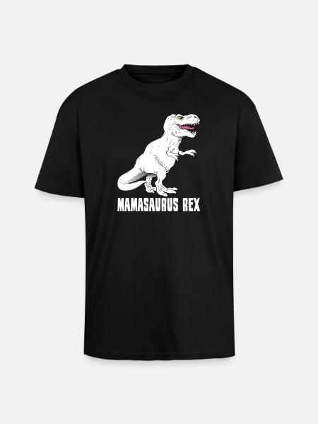 Mutter Dinosaurier - Mamasaurus Rex - Lustig - Oversized Heavyweight Unisex T-Shirt - Schwarz