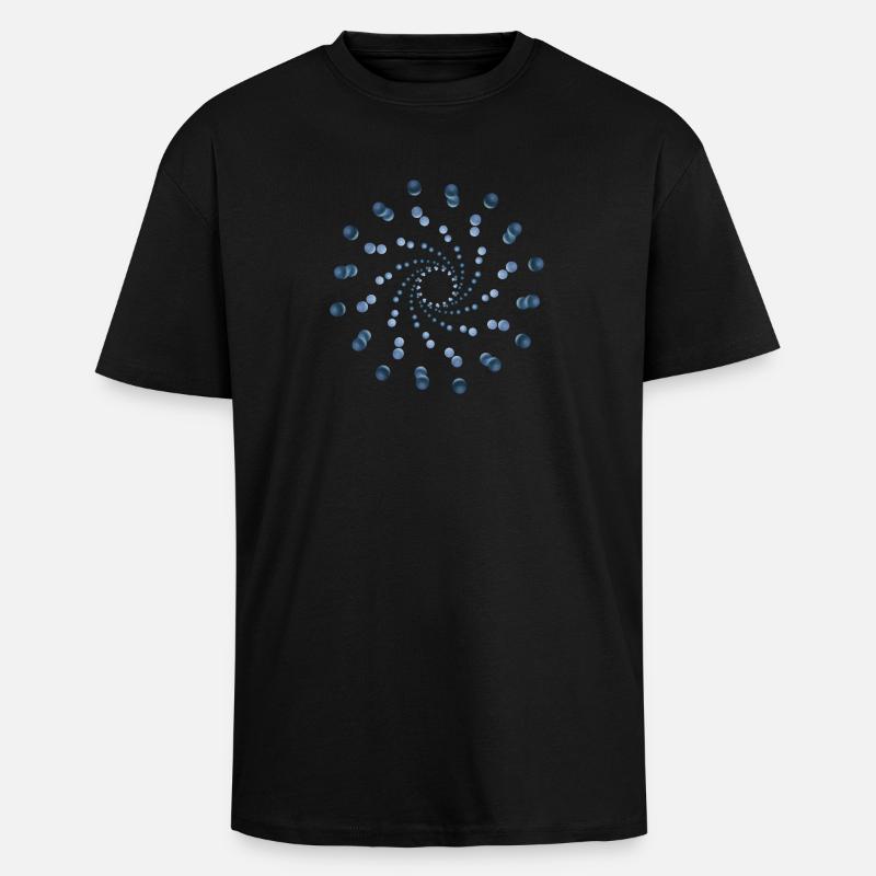 atom - cellular two - Unisex Oversized Heavyweight T-shirt - black