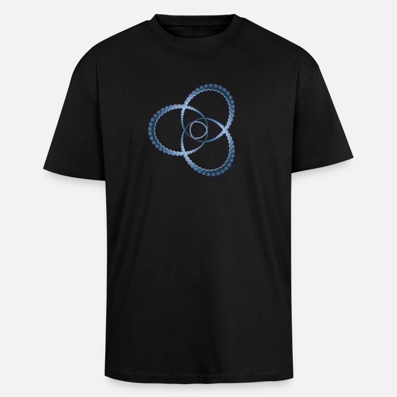 Atom - Cellular five - Oversized Heavyweight Unisex T-Shirt - Schwarz
