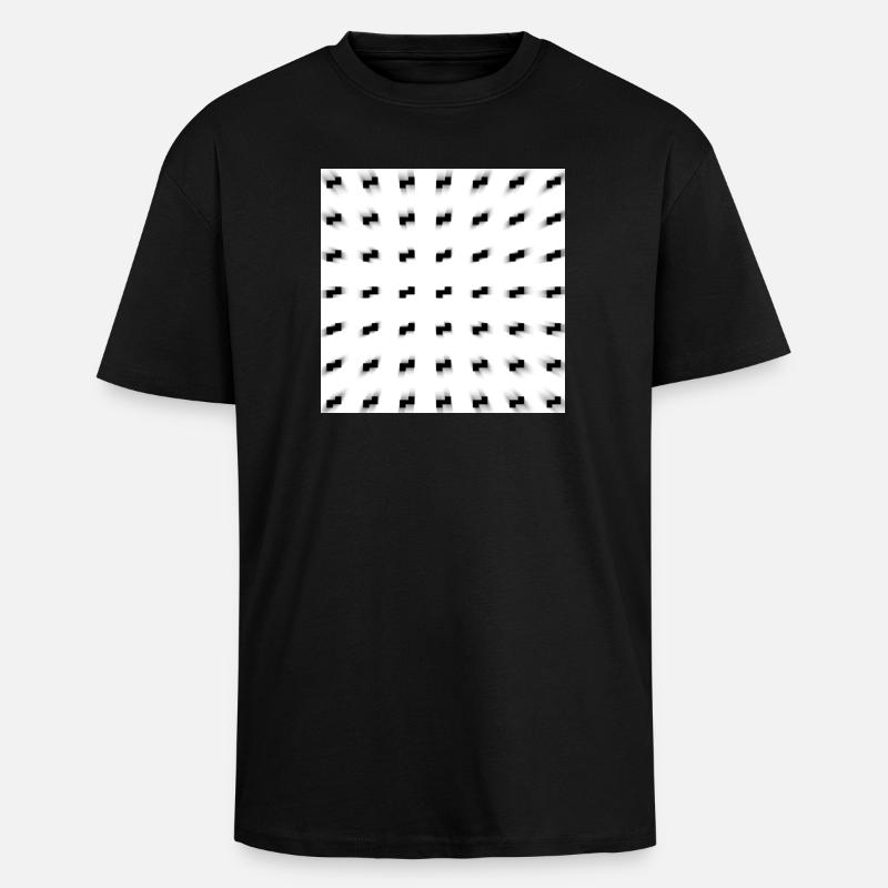 Schwarzweiß Kunst - Oversized Heavyweight Unisex T-Shirt - Schwarz