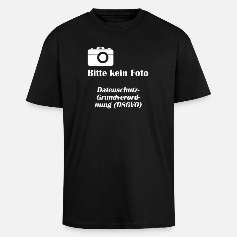 DSGVO1 Datenschutz - Oversized Heavyweight Unisex T-Shirt - Schwarz