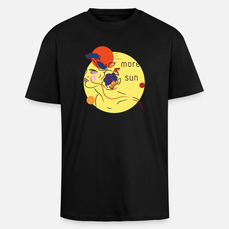 summersun - Unisex Oversized Heavyweight T-shirt - black