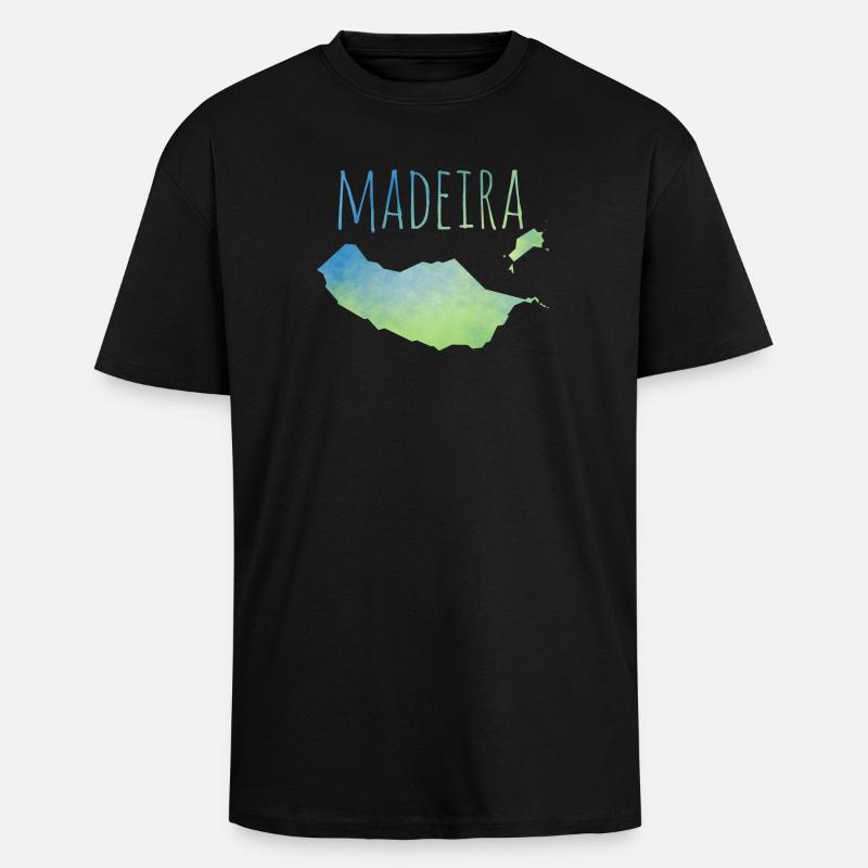Madeira - Oversized Heavyweight Unisex T-Shirt - Schwarz