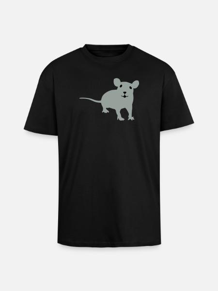 Rat - Unisex Oversized Heavyweight T-shirt - black