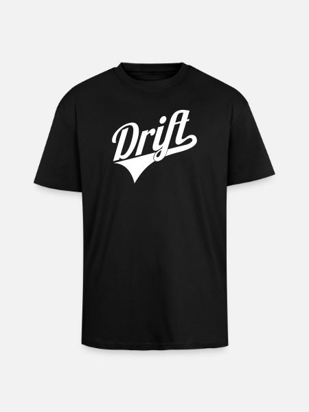 Drift lettering logo - Unisex Oversized Heavyweight T-shirt - black