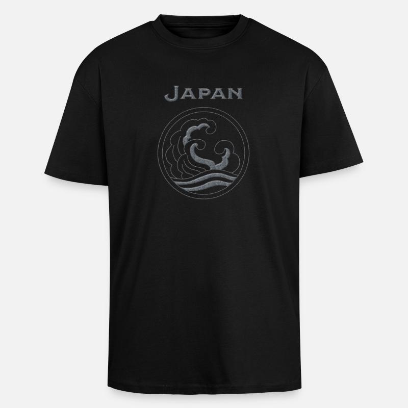 Japan 69 - Oversized Heavyweight Unisex T-Shirt - Schwarz