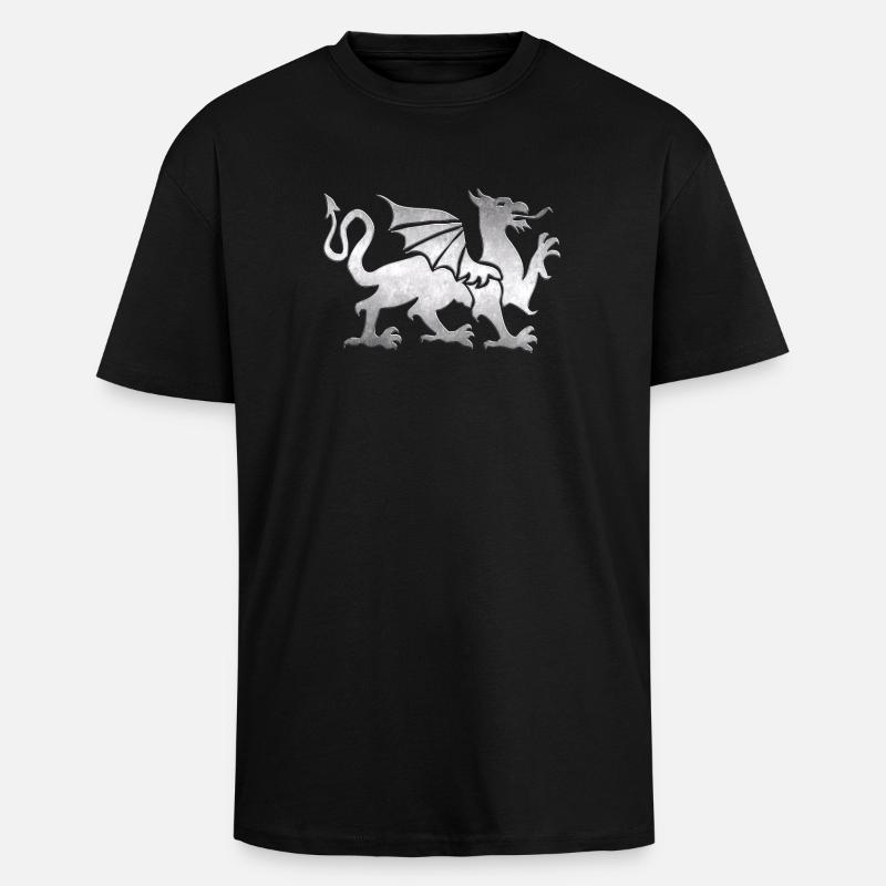 Mythical creature - Unisex Oversized Heavyweight T-shirt - black