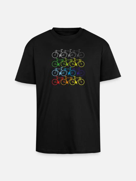 Vélo sport d'été - T-shirt unisexe oversize épais - noir