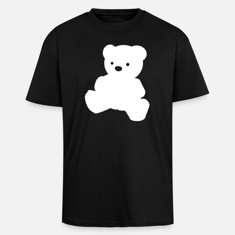 Ein einfacher Teddybär - Oversized Heavyweight Unisex T-Shirt - Schwarz