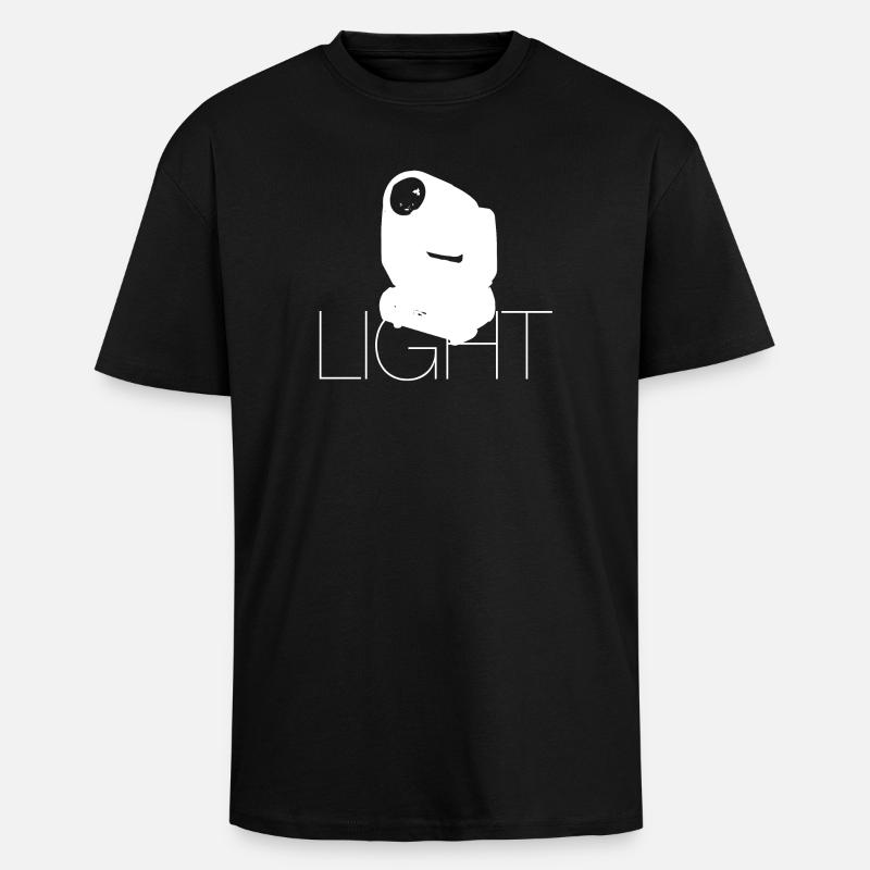 Light - T-shirt unisexe oversize épais - noir