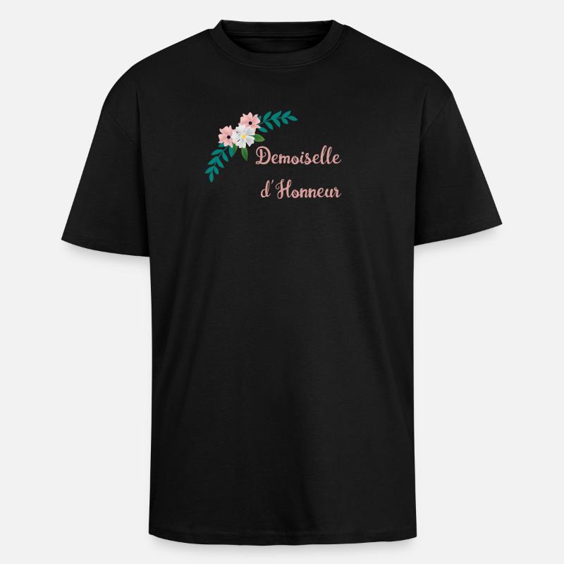 Brautjungfer - Bukolische Sammlung - Oversized Heavyweight Unisex T-Shirt - Schwarz