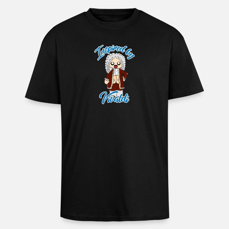 Vivaldi - Oversized Heavyweight Unisex T-Shirt - Schwarz