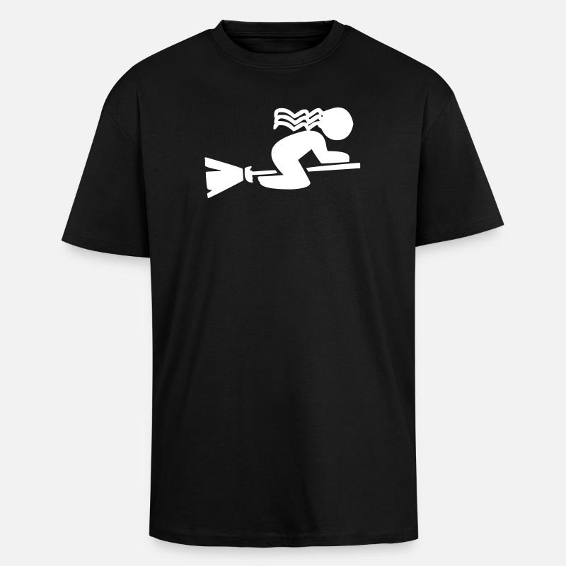 Une jeune sorcière - T-shirt unisexe oversize épais - noir