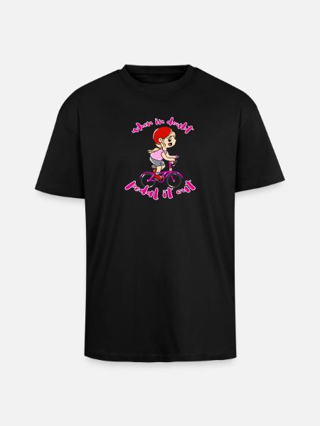 Vélo Sport - T-shirt unisexe oversize épais - noir