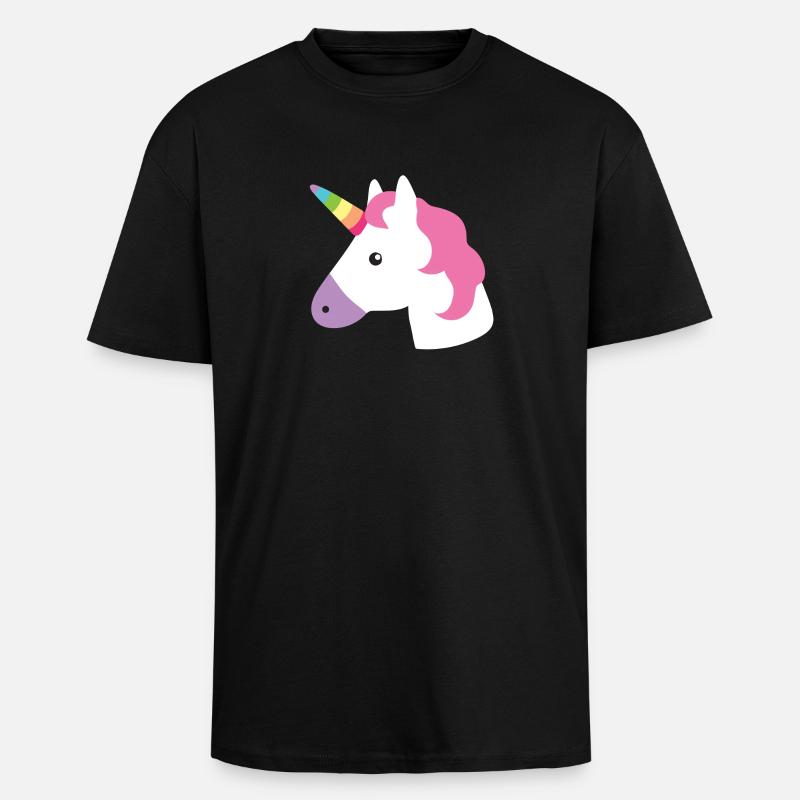 Unicorn - Unisex Oversized Heavyweight T-shirt - black
