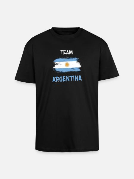 Team Argentina / Gift Buenos Aires - Unisex Oversized Heavyweight T-shirt - black
