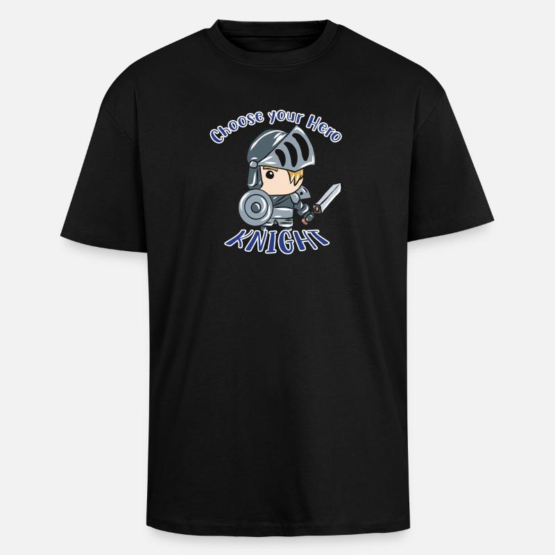 Ritter - Oversized Heavyweight Unisex T-Shirt - Schwarz